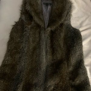 Faux fur vest